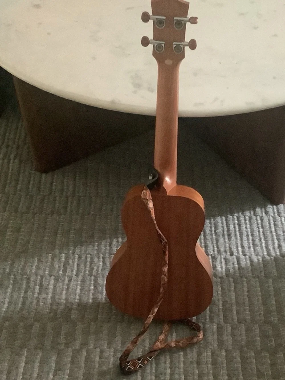 Black and Tan Tenor Ukulele and Bag